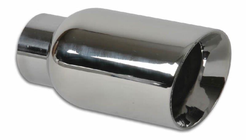Vibrant 4in Round SS Exhaust Tip (Double Wall Angle Cut Beveled Outlet)-thumbmail-2