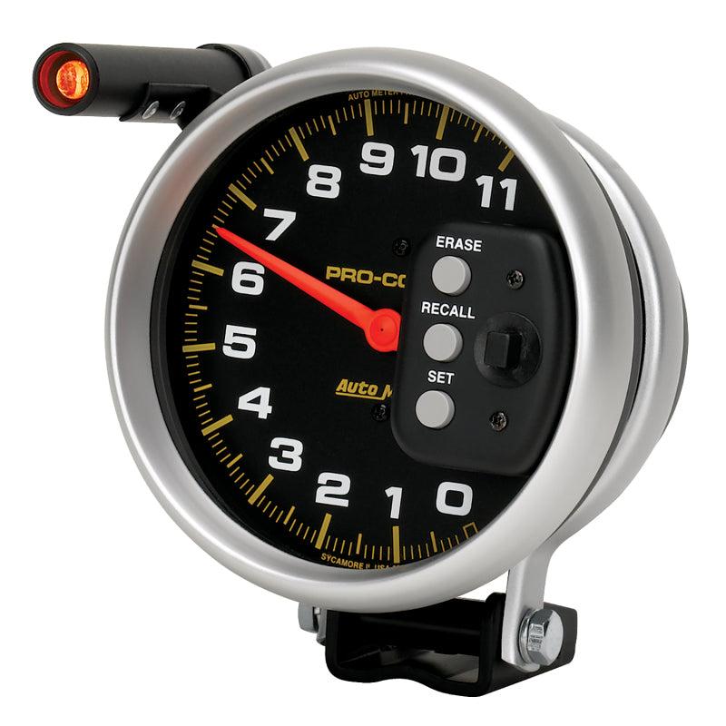 Autometer 5 inch 11000 RPM Single Range w/ Pro-Comp 2 & Memory Tachometer-thumbmail-4