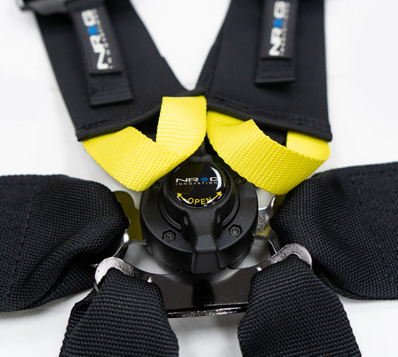 NRG FIA 6pt 2in. Shoulder Belt for HANS Device/ Rotary Cam Lock Buckle/ 3in. Waist Belt - Black-thumbmail-4
