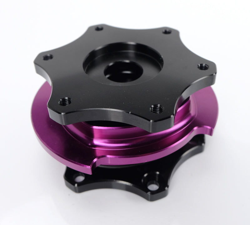 NRG Quick Release SFI SPEC 42.1 - Shiny Black Body / Shiny Purple Ring-thumbmail-3