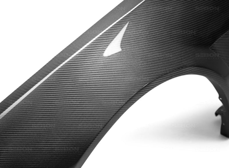 Seibon 99-01 Nissan Skyline R34 NSW-Style Carbon Fiber (Gloss Finish) Fenders (Pair)-thumbmail-5