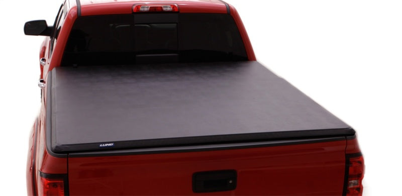 Lund 15-17 Chevy Colorado Fleetside (5ft. Bed) Hard Fold Tonneau Cover - Black-thumbmail-4