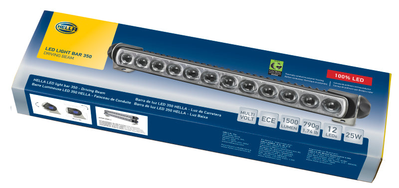 Hella Led Light Bar 350 / 14in Driving Beam - Clear-thumbmail-6