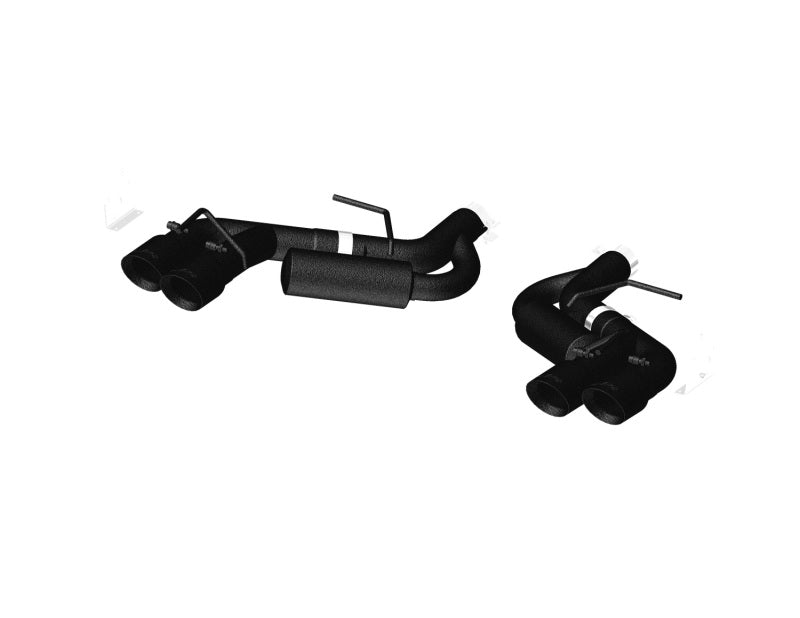 MBRP 16-19 Chevy Camaro V8 6.2L 6spd 3in Black Race Dual Axle Back w/ 4.5in Quad Dual Wall Tips-thumbmail-2