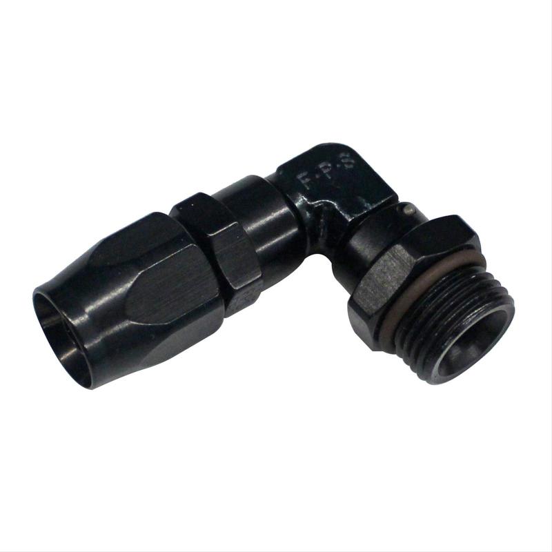 Fragola -12AN x 90 Degree x 1 1/16-12 (12) Hose End - Black-thumbmail-1