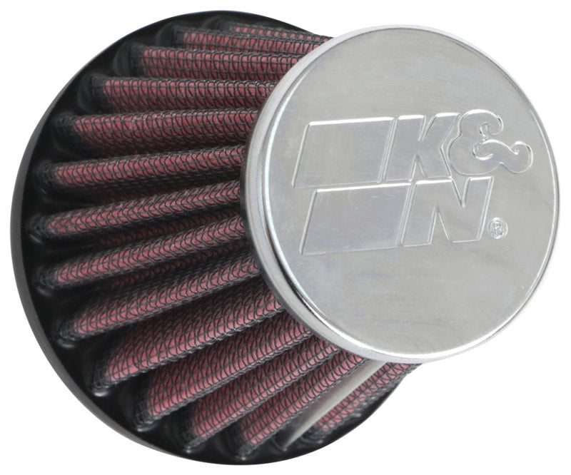 K&N Universal Round Tapered Chrome Filter 1.563in Flange ID x 3in Base OD x 2in Top OD x 3in H-thumbmail-4