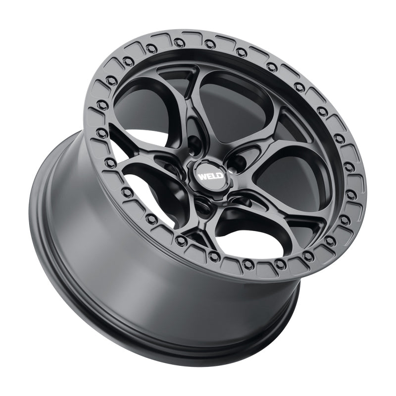 Weld Off-Road W108 17X9.0 Ledge 5X127 ET-12 BS4.50 Satin Black 71.5-thumbmail-3
