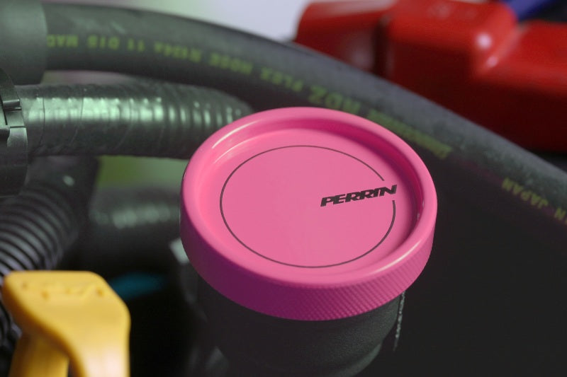 Perrin 02-21 Subaru WRX / 2022 BRZ & GR86 / 04-21 STI / 00-18 Forester XT Oil Fill Cap - Hyper Pink-thumbmail-5