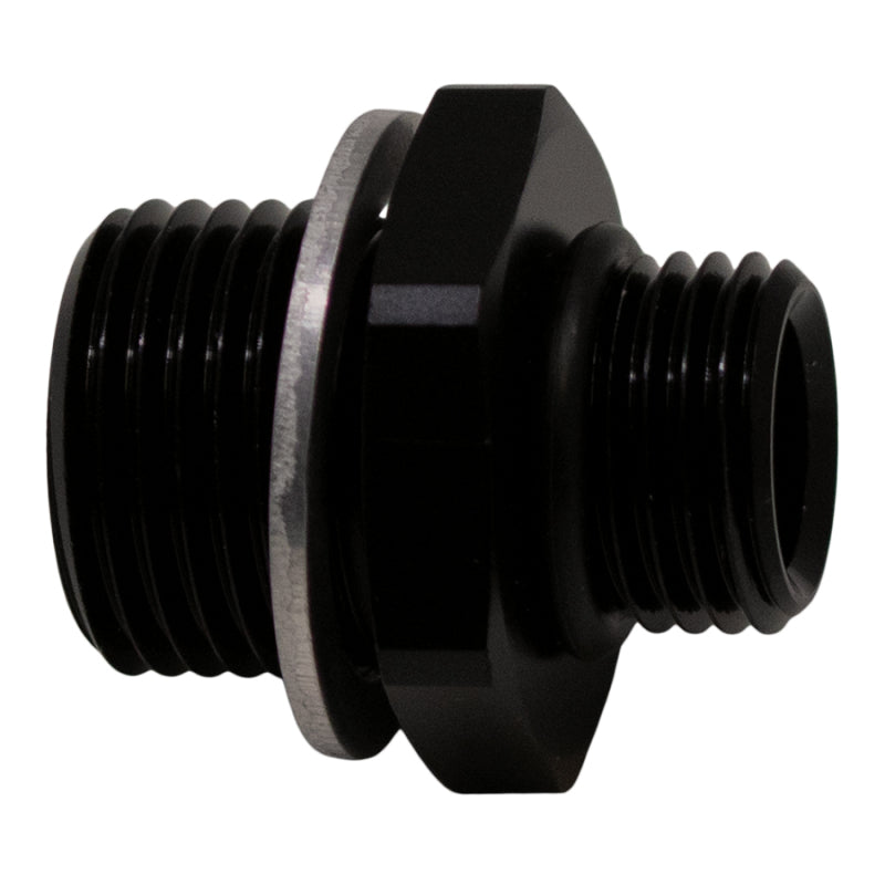 DeatschWerks 6AN ORB Male to M18 X 1.5 Metric Male (Incl O-Ring and Washer) - Anodized Matte Black-thumbmail-2