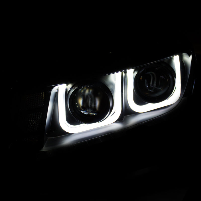 ANZO 2014-2015 Chevrolet Camaro Projector Headlights w/ U-Bar Black-thumbmail-5