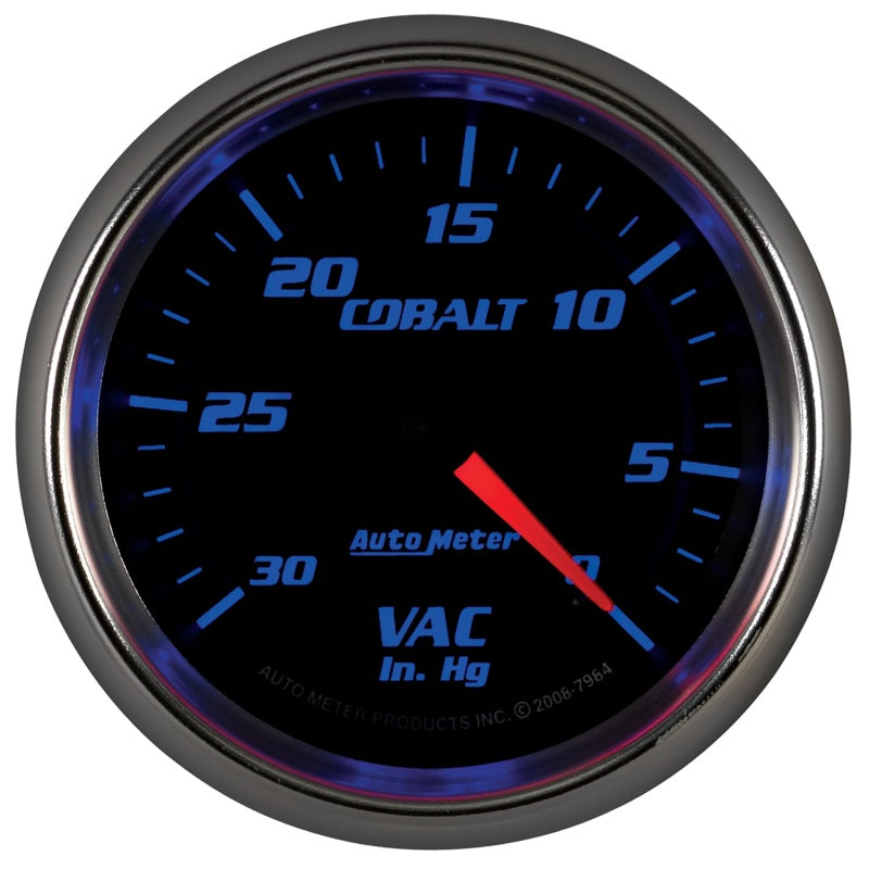 Autometer Cobalt 2-5/8in. / 0-30 IN HG / Mechanical Vacuum Gauge-thumbmail-6