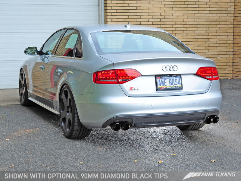 AWE Tuning Audi B8 / B8.5 S4 3.0T Touring Edition Exhaust - Diamond Black Tips (90mm)-thumbmail-10