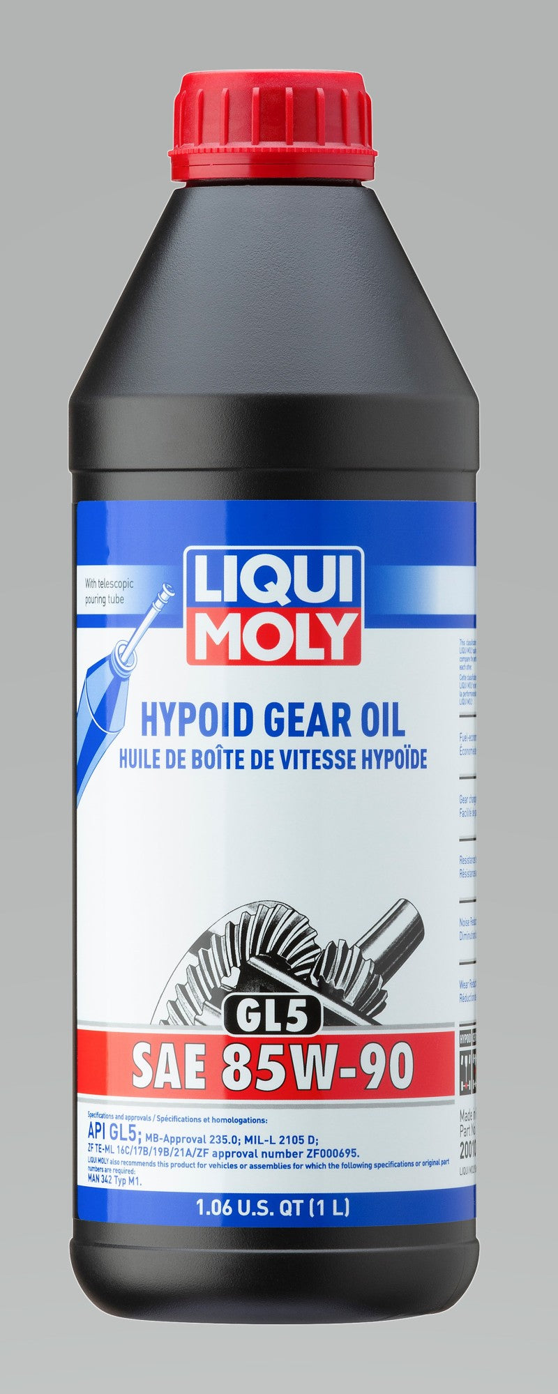 LIQUI MOLY 1L Hypoid Gear Oil (GL5) SAE 85W90-thumbmail-2