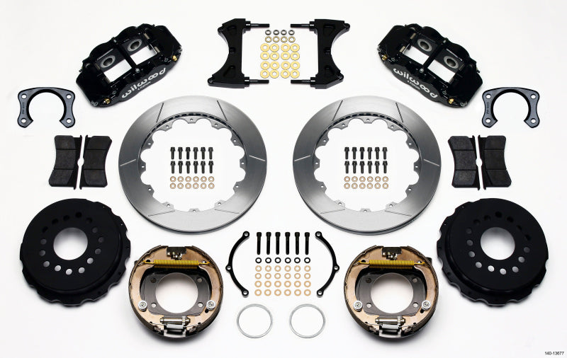 Wilwood Narrow Superlite 4R Rear P-Brk Kit 12.88in Big Ford New Style 2.50in Off Stag Mount-thumbmail-1