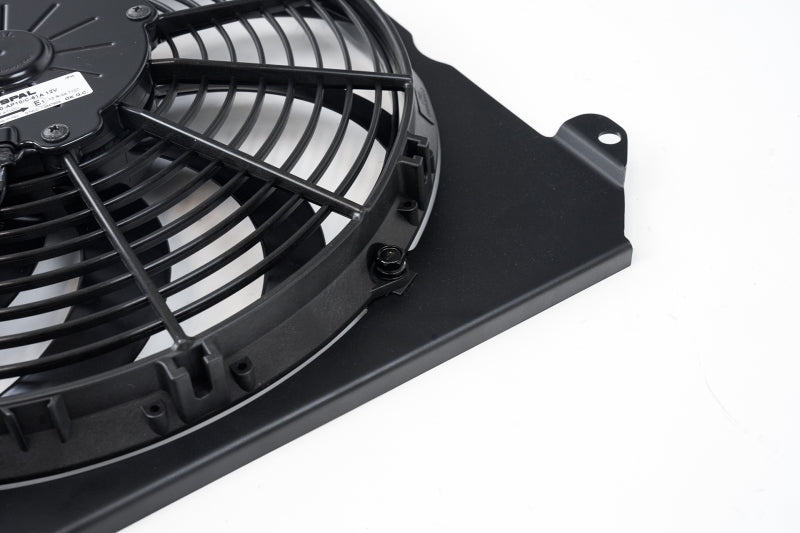 CSF 92-00 Honda Civic All-Aluminum Fan Shroud w/12in SPAL Fan - Black Finish-thumbmail-6