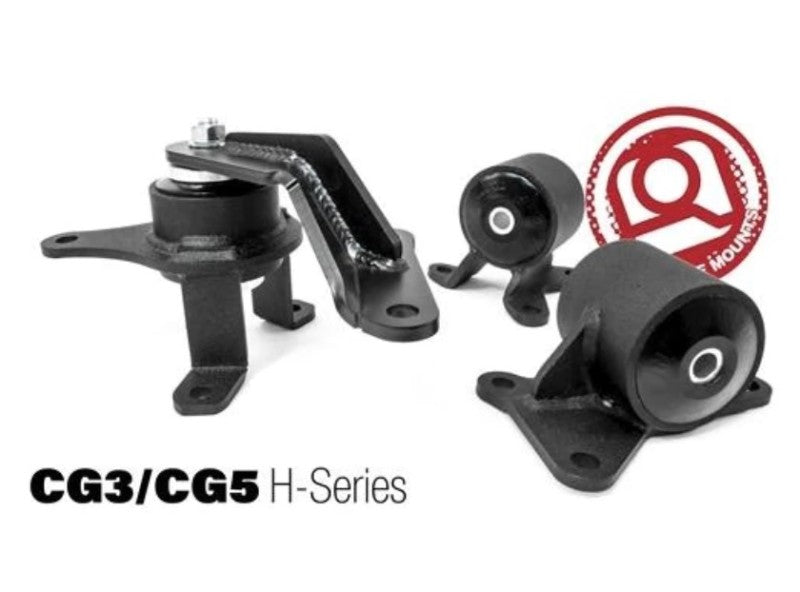 Innovative 98-02 Accord H-Series Black Steel Mounts 75A Bushings-thumbmail-1