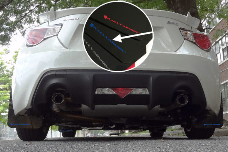 Rally Armor 13-17 Subaru BRZ / Scion FR-S Black UR Mud Flap w/ Blue Logo-thumbmail-2