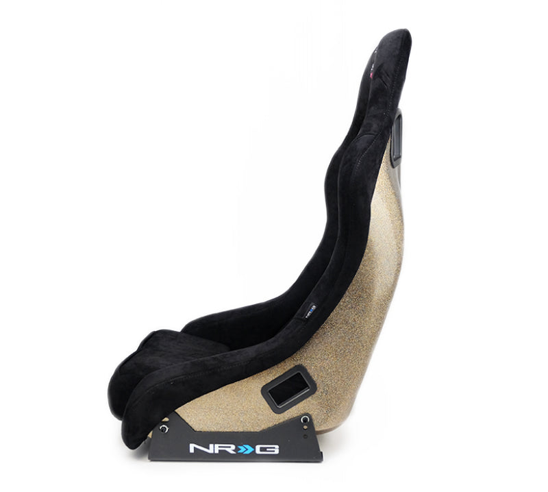NRG FRP Bucket Seat ULTRA Edition - Medium (Black Alcantara/Gold Glitter Back)-thumbmail-8