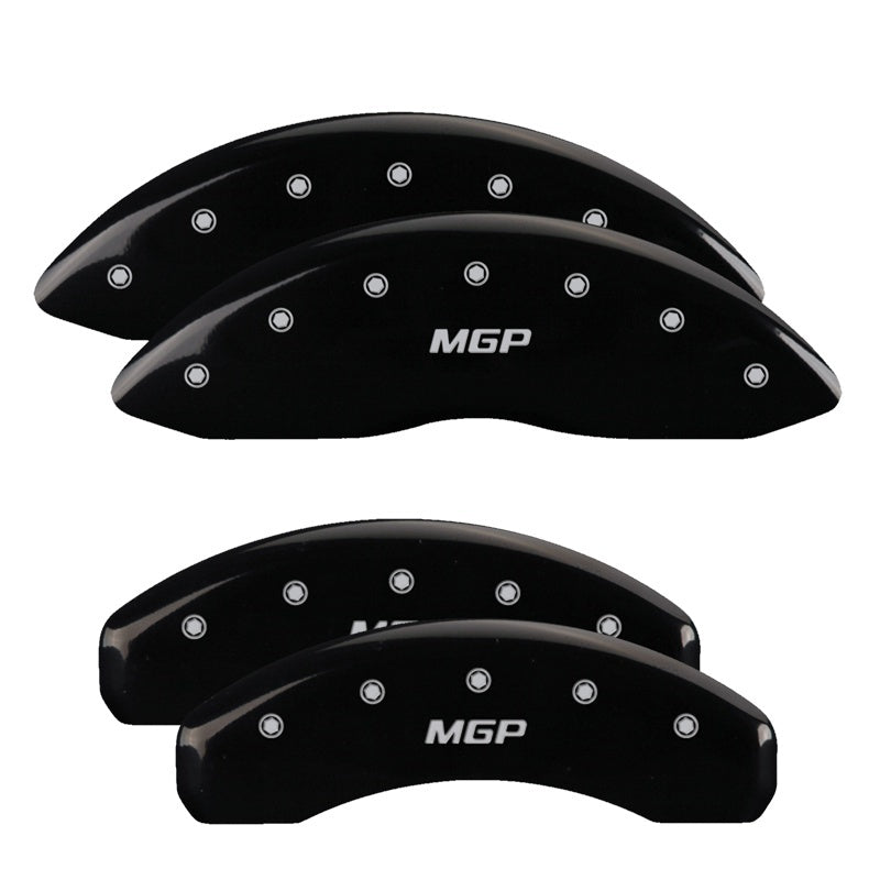MGP 4 Caliper Covers Engraved Front Cursive/Cadillac Engraved Rear CTS4 Black finish silver ch-thumbmail-3