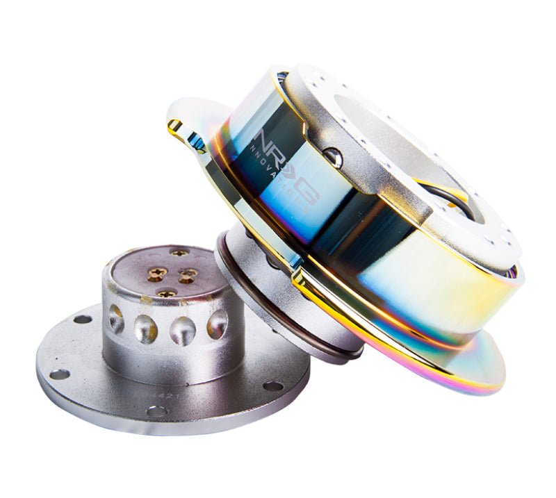 NRG Quick Release Gen 2.5 - Silver Body / Neochrome Ring-thumbmail-3