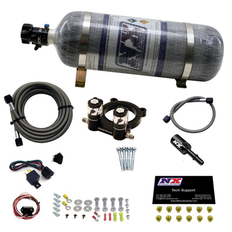 Nitrous Express Ford 2.3L Ecoboost Nitrous Plate Kit w/12lb Bottle-thumbmail-2