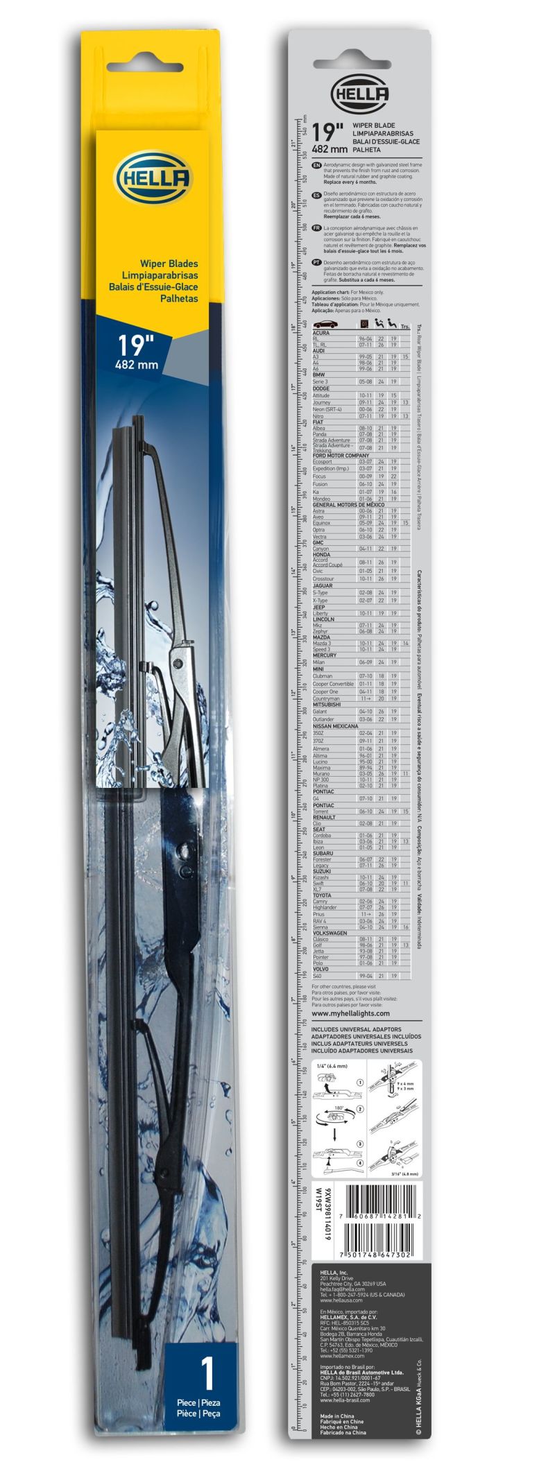Hella Standard Wiper Blade 19in - Single-thumbmail-4