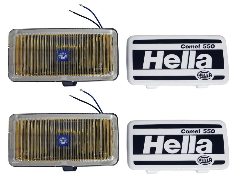 Hella 550 Series 55W 12V H3 Fog Lamp Kit - Amber-thumbmail-4
