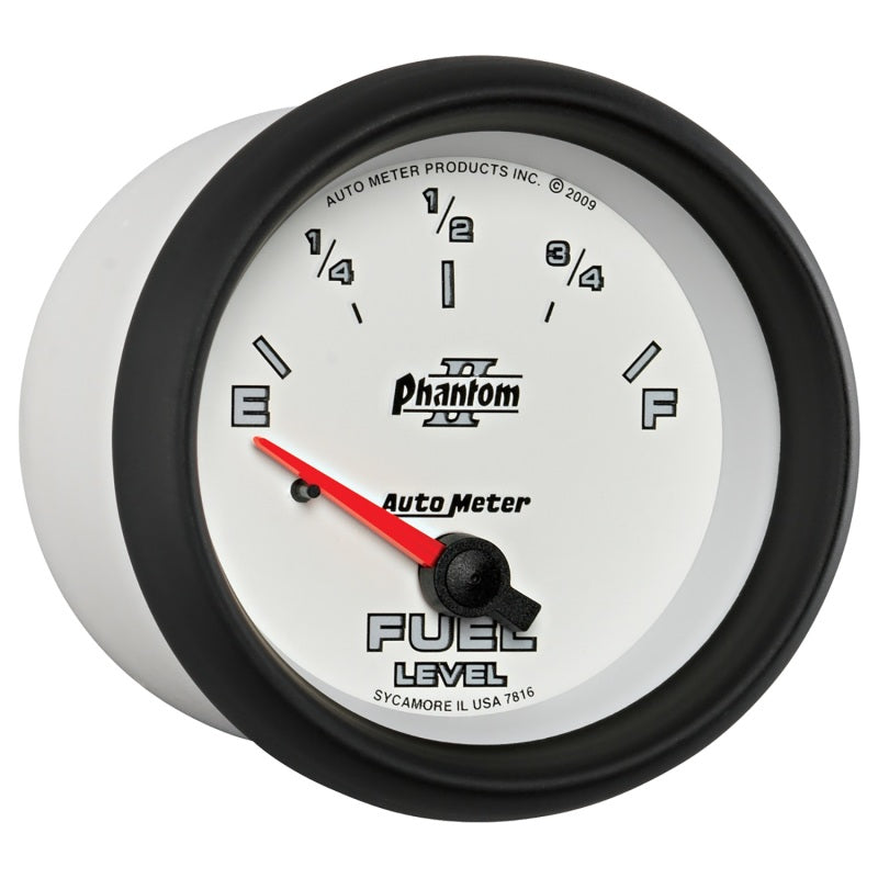 AutoMeter Gauge Fuel Level 2-5/8in. 240 Ohm(e) to 33 Ohm(f) Elec Phantom II-thumbmail-6