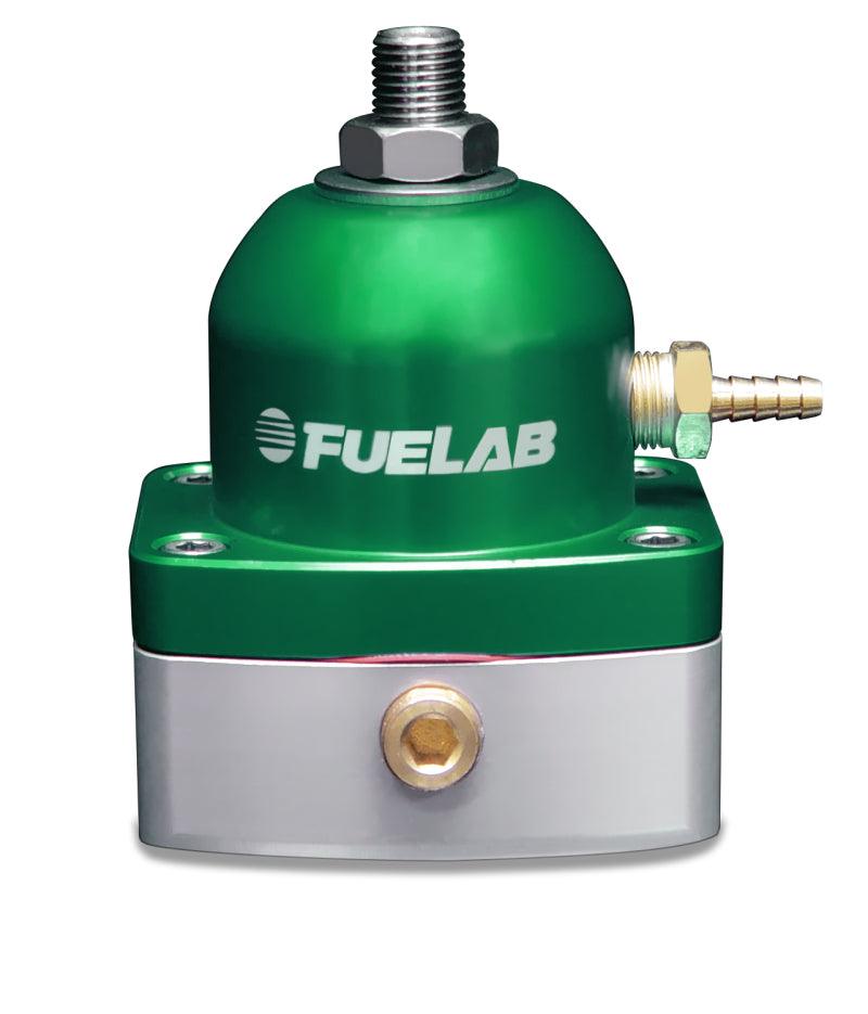 Fuelab 515 Carb Adjustable FPR Large Seat 1-3 PSI (2) -6AN In (1) -6AN Return - Green-thumbmail-1
