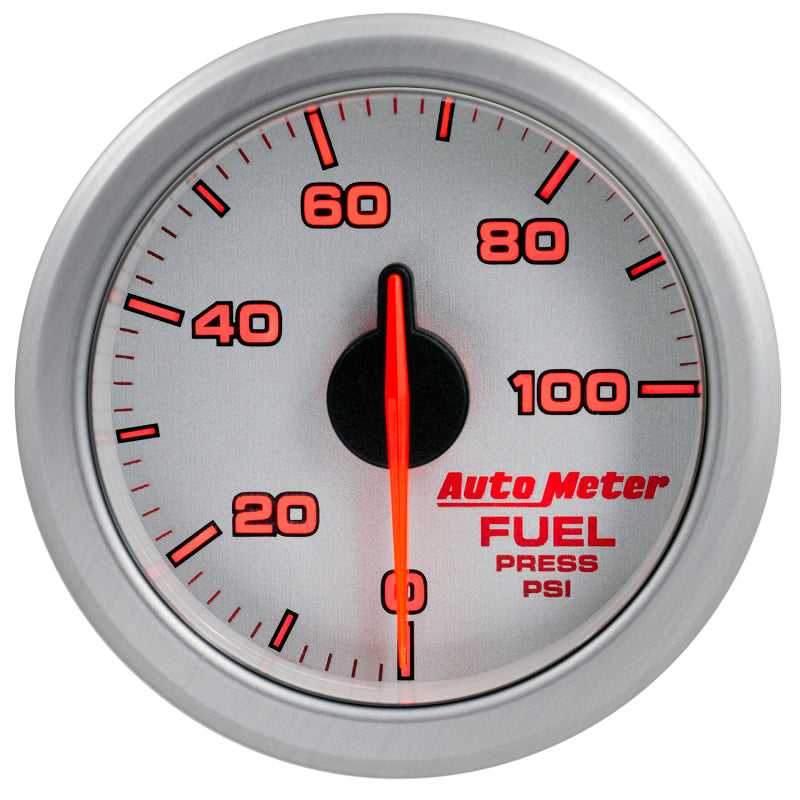 Autometer Airdrive 2-1/6in Fuel Pressure Gauge 0-100 PSI - Silver-thumbmail-5