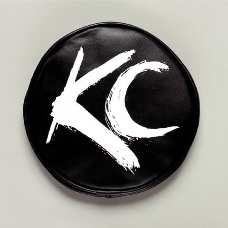 KC HiLiTES 6in. Round Soft Cover (Pair) - Black w/Yellow KC Logo-thumbmail-11