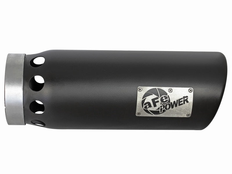 aFe MACHForce XP Cat-Back SS-304 5in Interooled Exhaust Tip 5in In x 6in Outx16inL Bolt-On Right Blk-thumbmail-6
