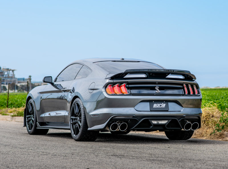 Borla 2020 Ford GT500 5.2L AT 3in ATAK CatBack Exhaust w/ Chrome Tips-thumbmail-4