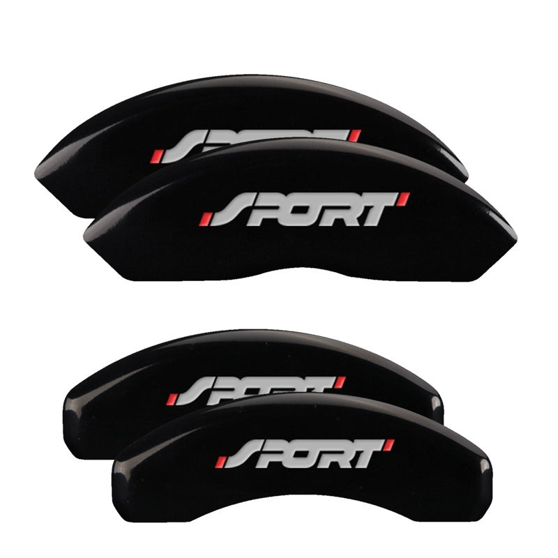 MGP 4 Caliper Covers Engraved Front & Rear Edge Black finish silver ch-thumbmail-3