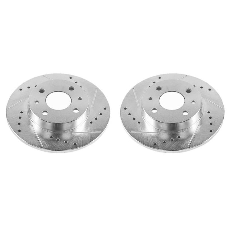 Power Stop 12-18 Fiat 500 Rear Evolution Drilled & Slotted Rotors - Pair-thumbmail-1