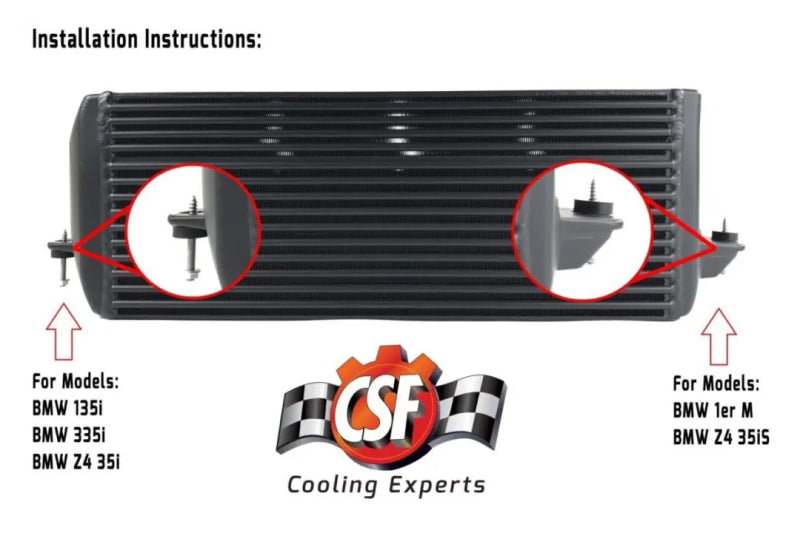 CSF 04-13 BMW 335i/xi (E90/E91/E92/E93) High Performance Stepped Core Bar/Plate Intercooler - Silver-thumbmail-7