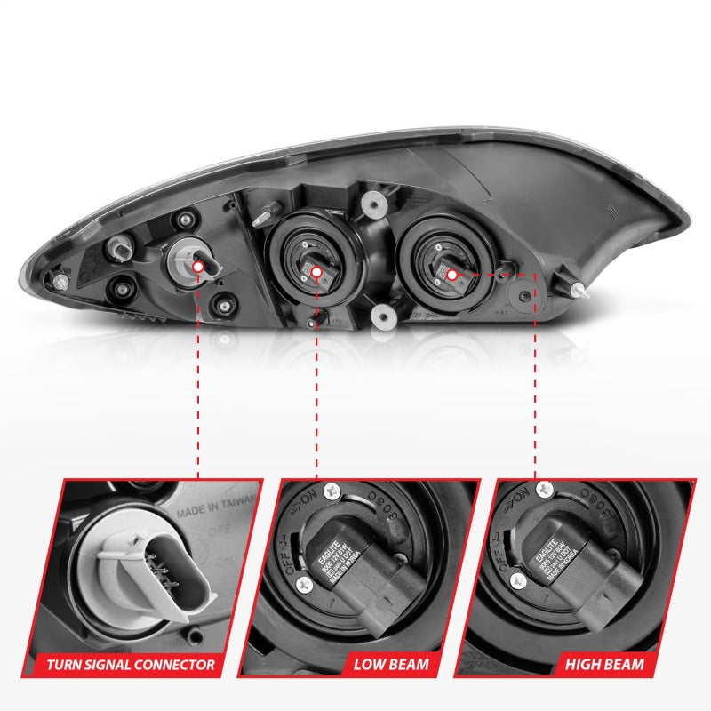 ANZO 2008-2016 International Prostar Crystal Headlights Chrome Housing-thumbmail-11