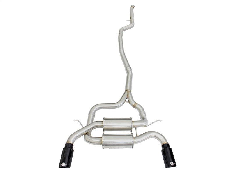 aFe MACHForce XP SS-304 Black Tip 2.5in Dia Cat Back Exhaust 12-14 BMW 335i (F30) 3.0L (t)-thumbmail-9