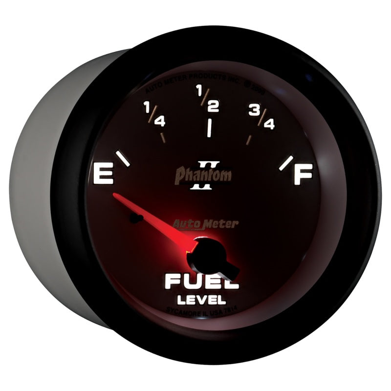 AutoMeter Gauge Fuel Level 2-5/8in. 0 Ohm(e) to 90 Ohm(f) Elec Phantom II-thumbmail-6