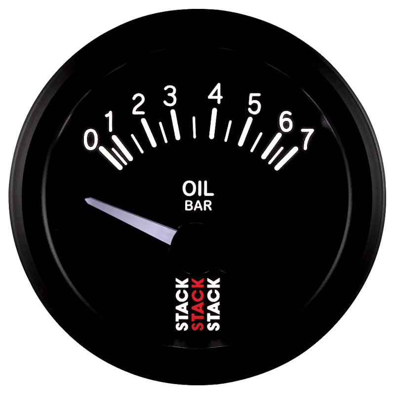Autometer Stack 52mm 0-7 Bar M10 (M) Electric Oil Pressure Gauge - Black-thumbmail-6