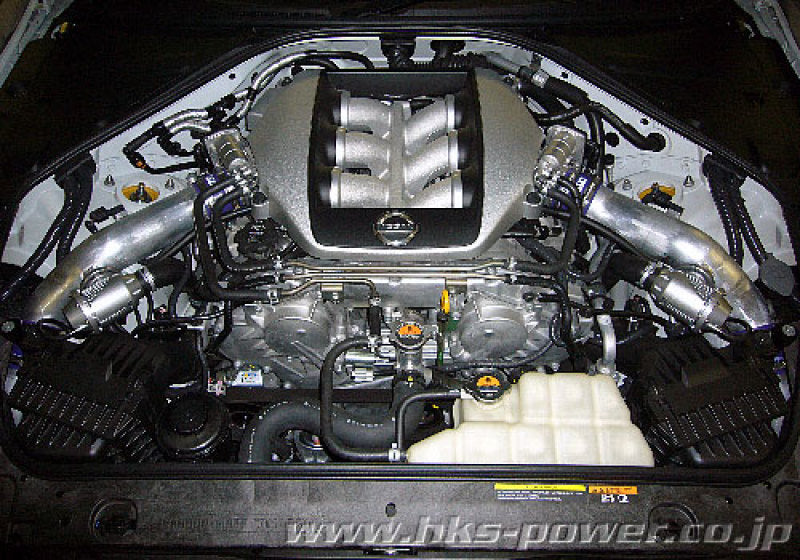 HKS 09-10 GT-R R35 SSQV4 BOV Kit Includes 2 SSQV & Polished Aluminum Pipes-thumbmail-1