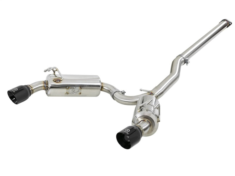 aFe Takeda 3in. to 2.5in. 304 SS C/B Exhaust 08-15 Mitsubishi Lancer EVO I4-2.0L (t) - Black Tips-thumbmail-1