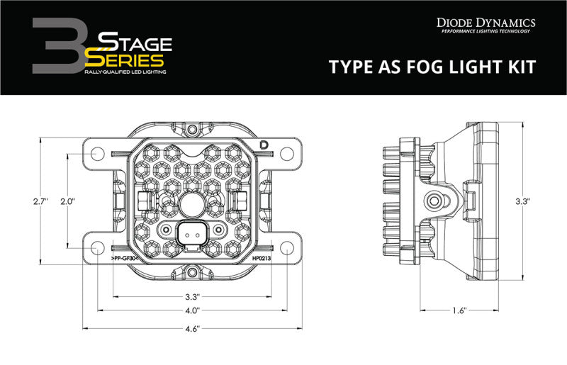 Diode Dynamics SS3 Sport Type AS Kit ABL - Yellow SAE Fog-thumbmail-7