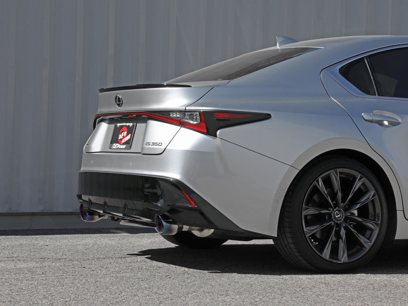 aFe Lexus IS350 14-22 V6-3.5L Takeda Axle-Back Exhaust System- Blue Tip-thumbmail-4