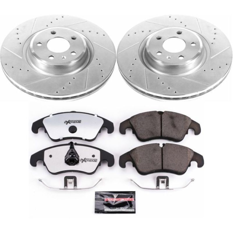 Power Stop 14-18 Audi A6 Front Z26 Street Warrior Brake Kit-thumbmail-1