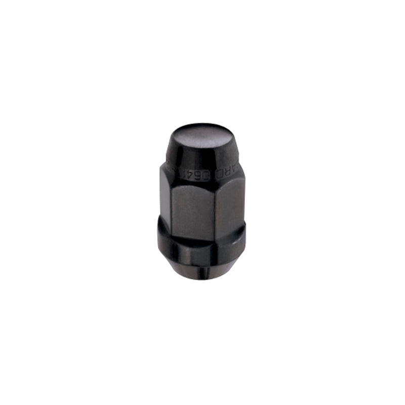 McGard Hex Lug Nut (Cone Seat Bulge Style) M14X1.5 / 22mm Hex / 1.635in. Length (4-Pack) - Black-thumbmail-4