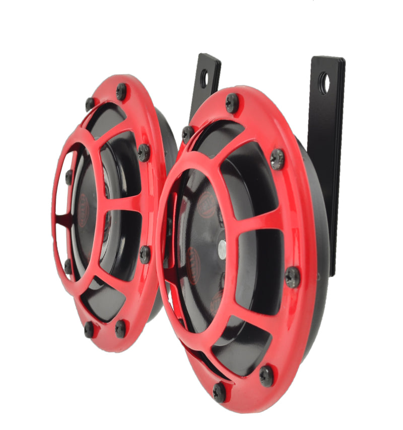Hella Supertone Horn Kit 12V 300/500HZ Red (003399803 = 003399801)-thumbmail-12