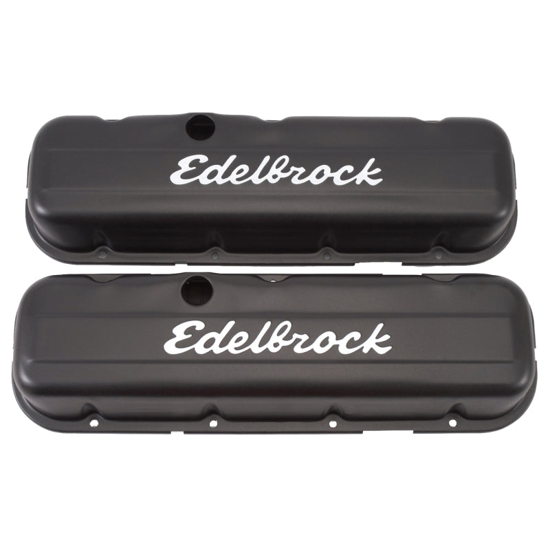 Edelbrock Valve Cover Signature Series Chevrolet 1965 and Later 396-502 V8 Low Black-thumbmail-3