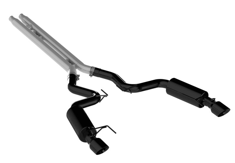 MBRP 15 Ford Mustang GT 5.0 Convertible Black 3in Cat Back Dual Split Rear Exit (Street Version)-thumbmail-3