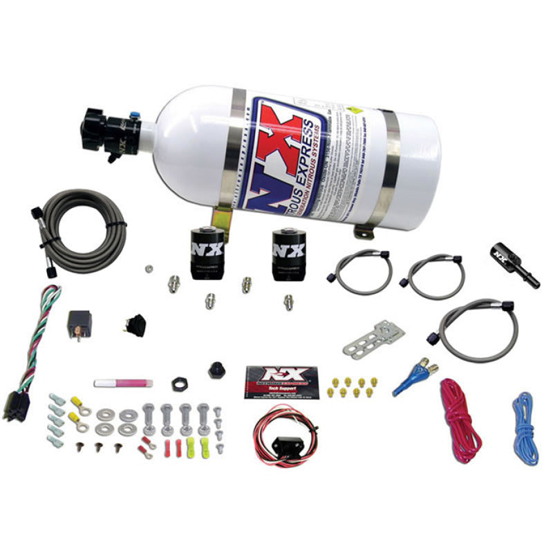 Nitrous Express Dodge Hemi/SRT8 Single Nozzle Fly By Wire Nitrous Kit (35-150HP) w/10lb Bottle-thumbmail-2